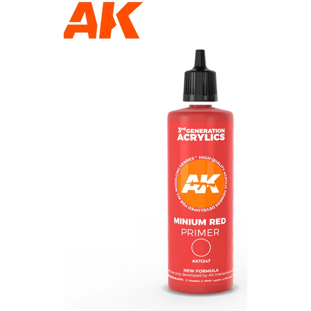 AK INTERACTIVE Minium Red Primer vörös akril alapozó 100ml