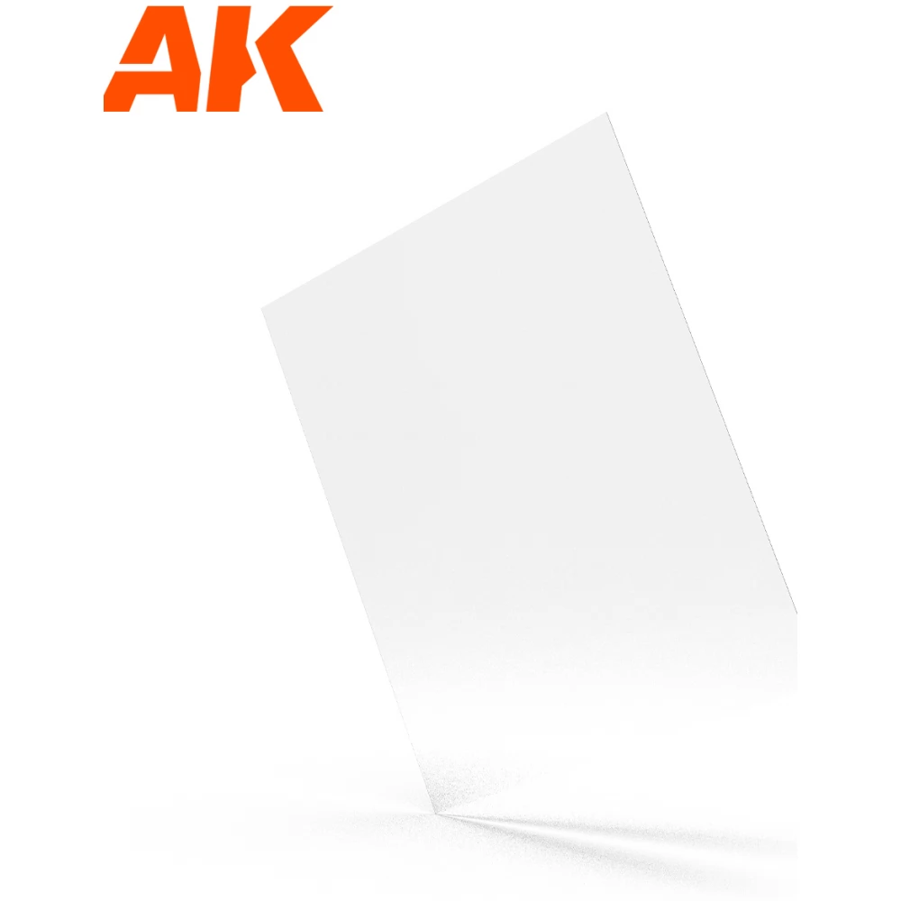 AK INTERACTIVE Modeling Styrene fehér szivacs lap 245x195x0.5mm 3 darabos szett