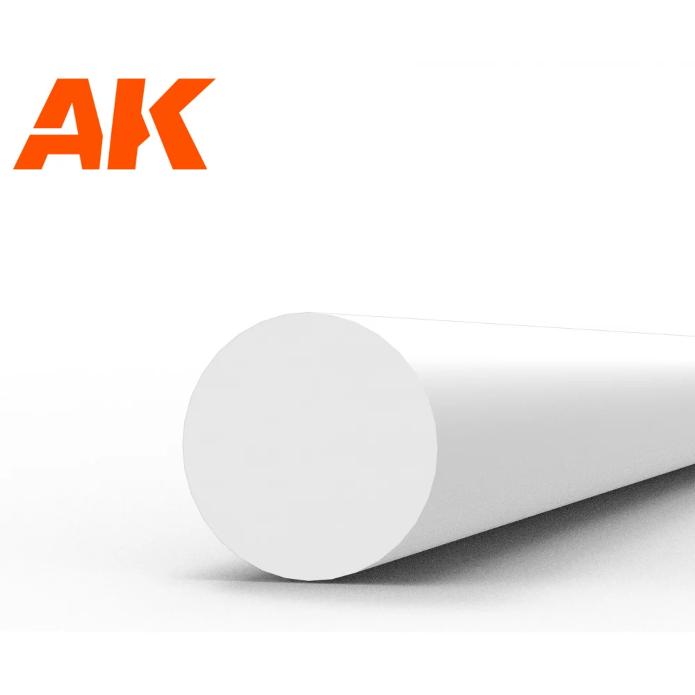 AK INTERACTIVE Modeling Styrene Rod fehér szivacs rúd 3x350mm 4 darabos szett
