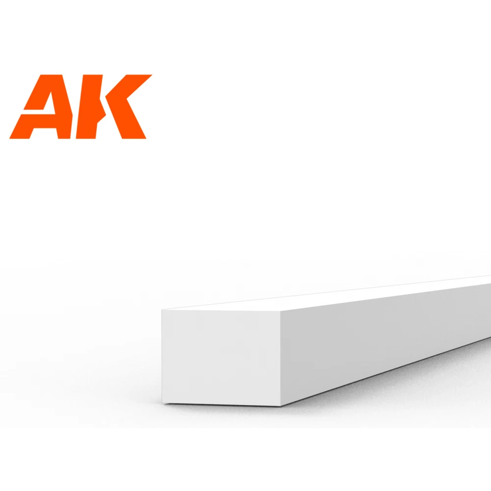 AK INTERACTIVE Modeling Styrene Rod fehér szivacs szalag 1.5x2x350mm 10 darabos szett
