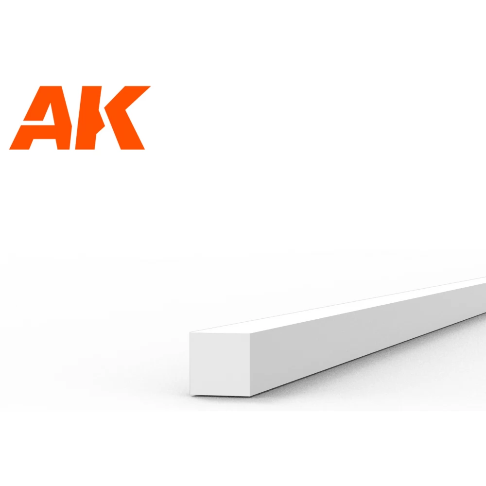 AK INTERACTIVE Modeling Styrene Rod fehér szivacs szalag 1x1x350mm 10 darabos szett