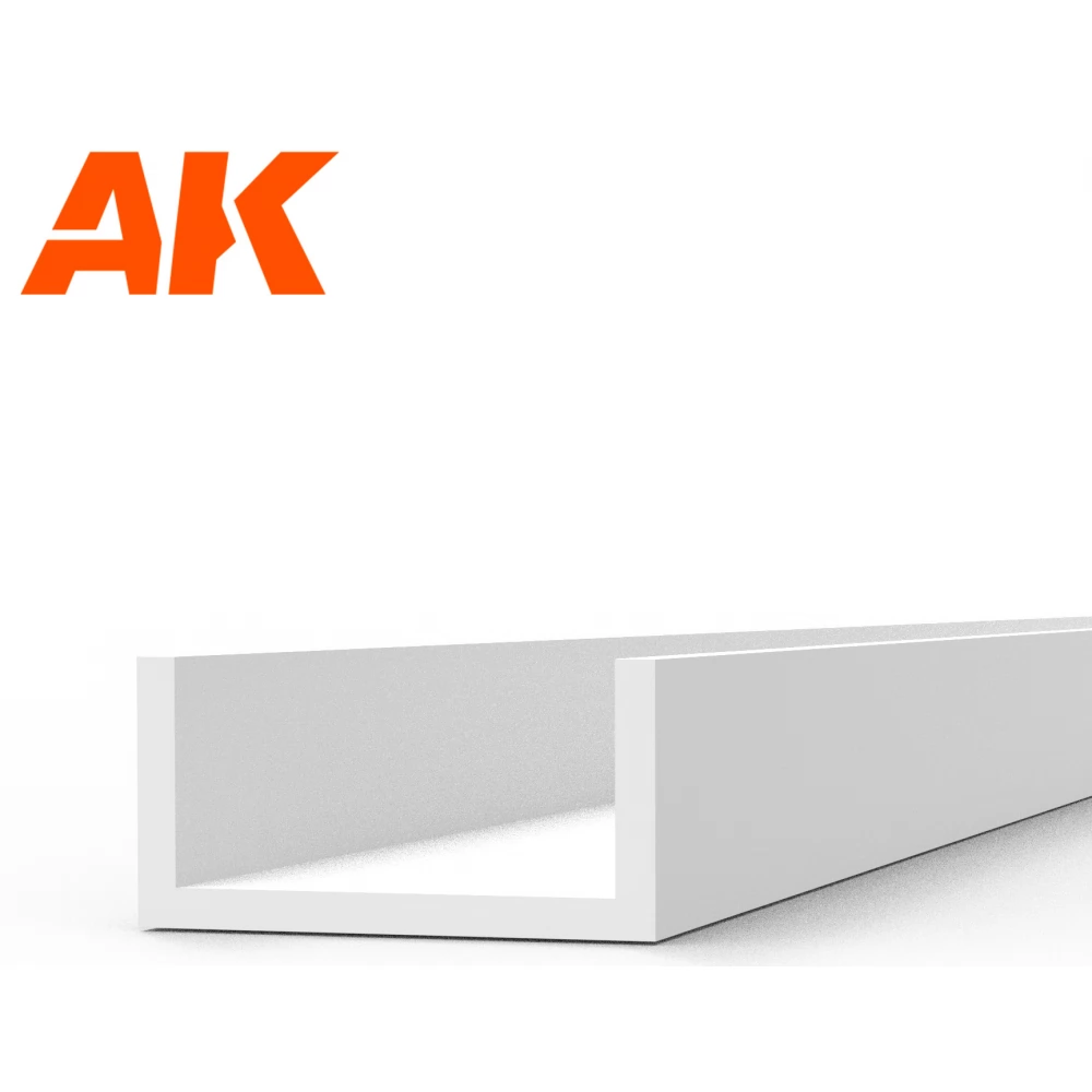 AK INTERACTIVE Modeling Styrene U alakú szivacs rúd 4x350mm 3 darabos