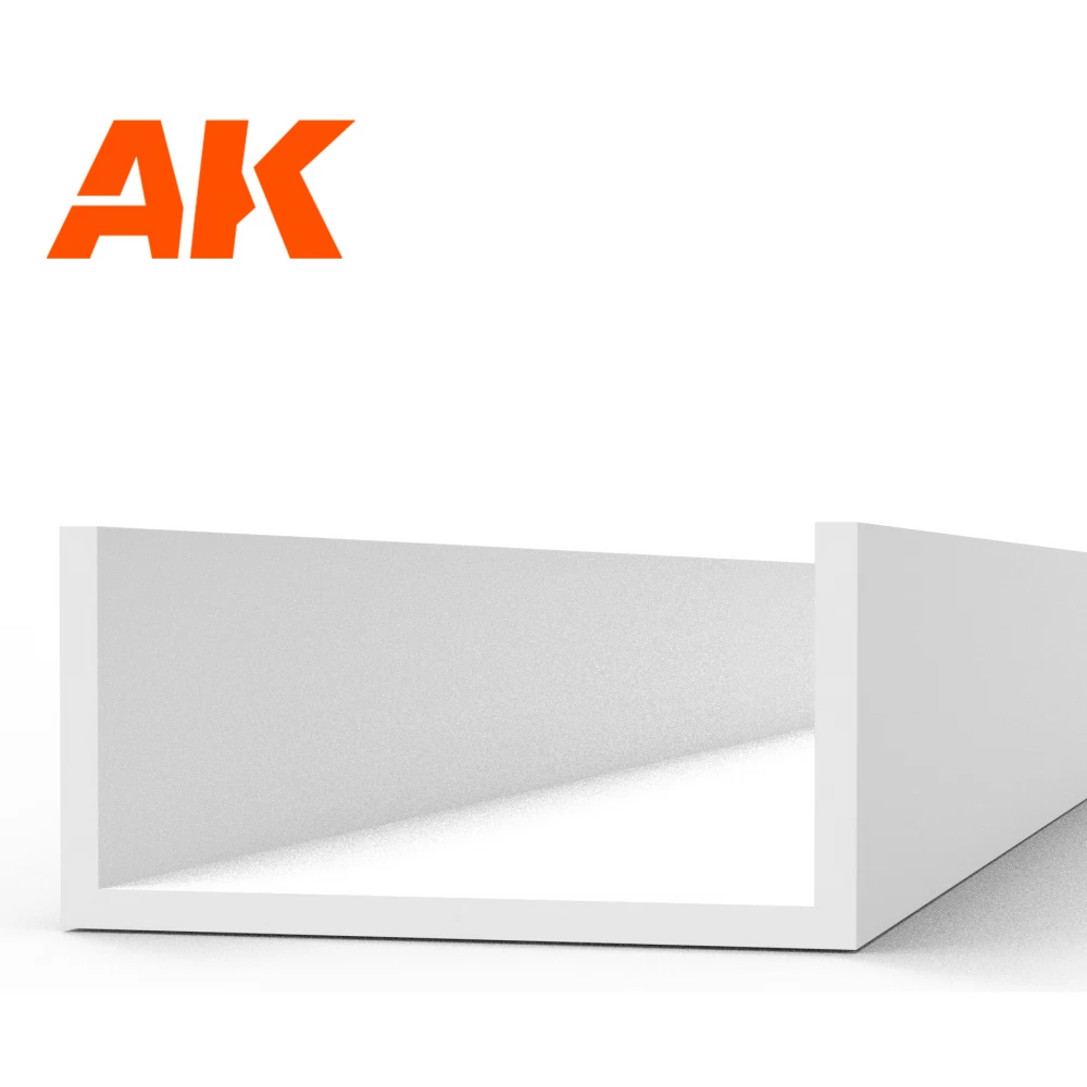 AK INTERACTIVE Modeling Styrene U alakú szivacs rúd 6x350mm 3 darabos