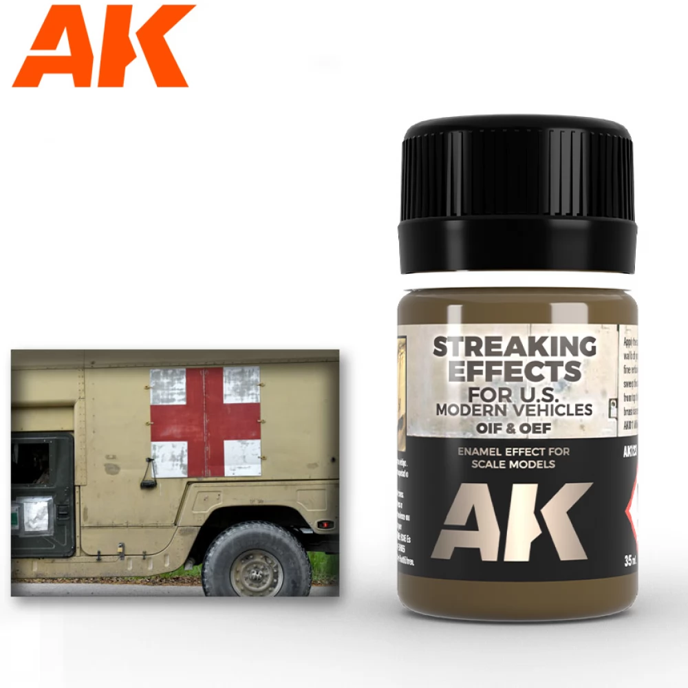 AK INTERACTIVE OIF & OEF Streaking Effects enamel effekt festék 35ml
