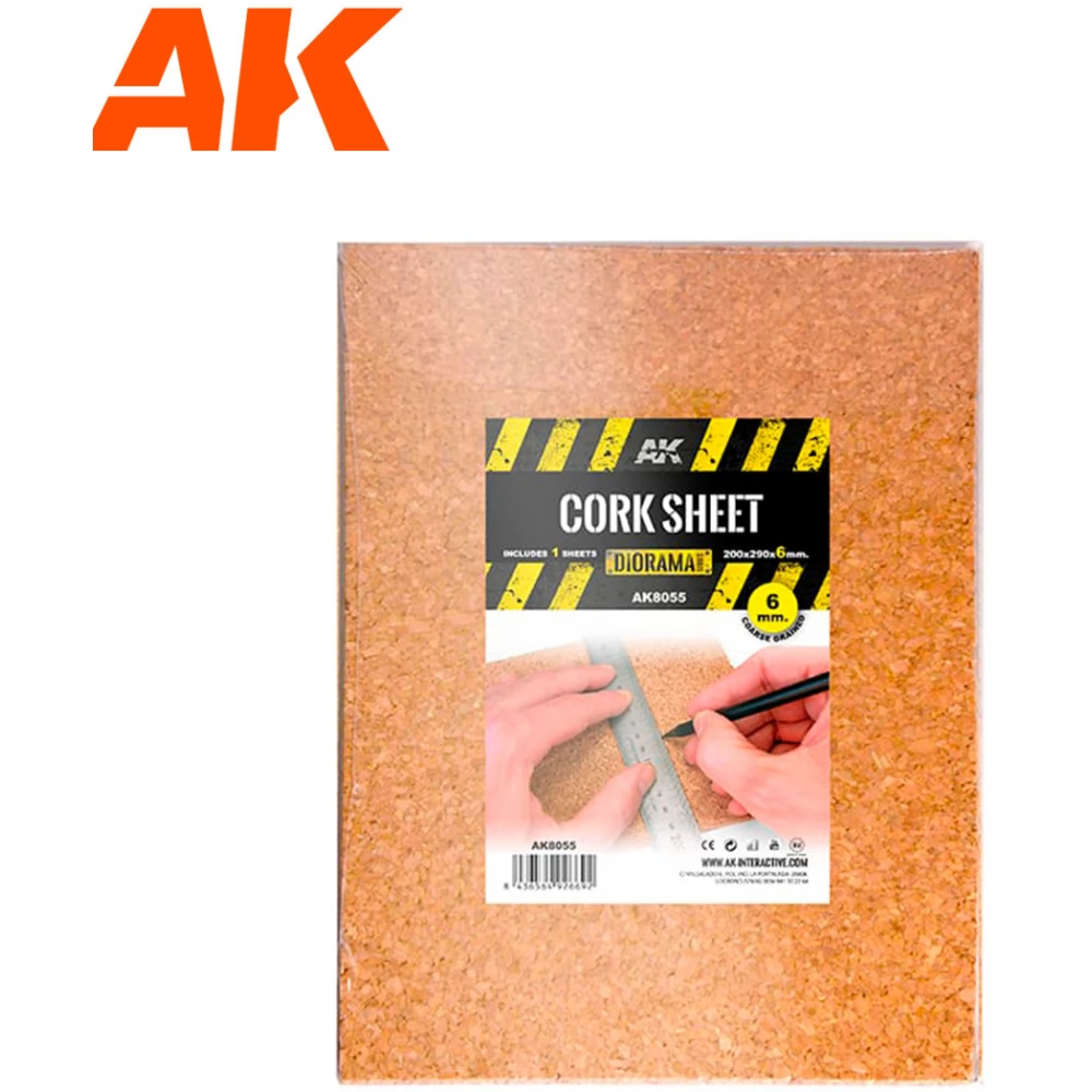 AK INTERACTIVE Parafa lap durva szemcsés 200x290x6mm