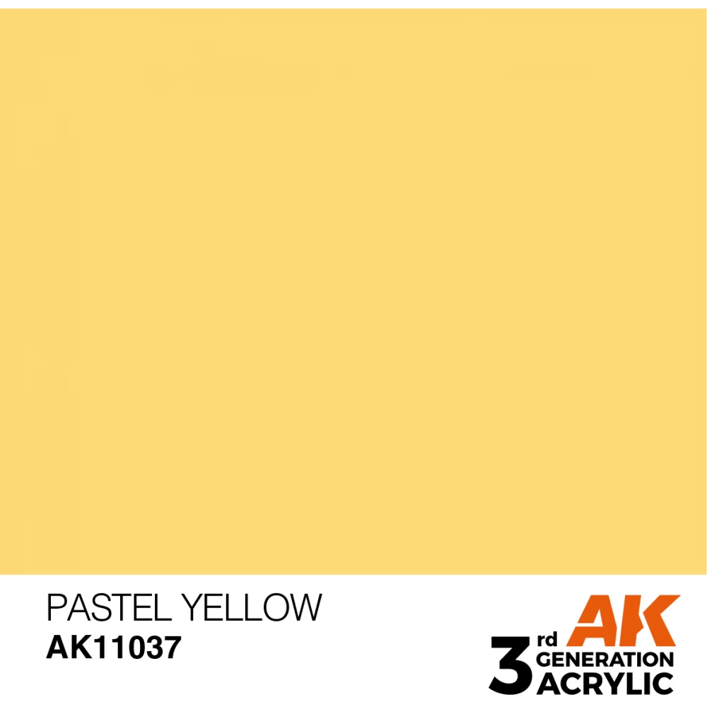AK INTERACTIVE Pastel Modelling Colors - Pastel Yellow pasztell sárga akrilfesték 17ml