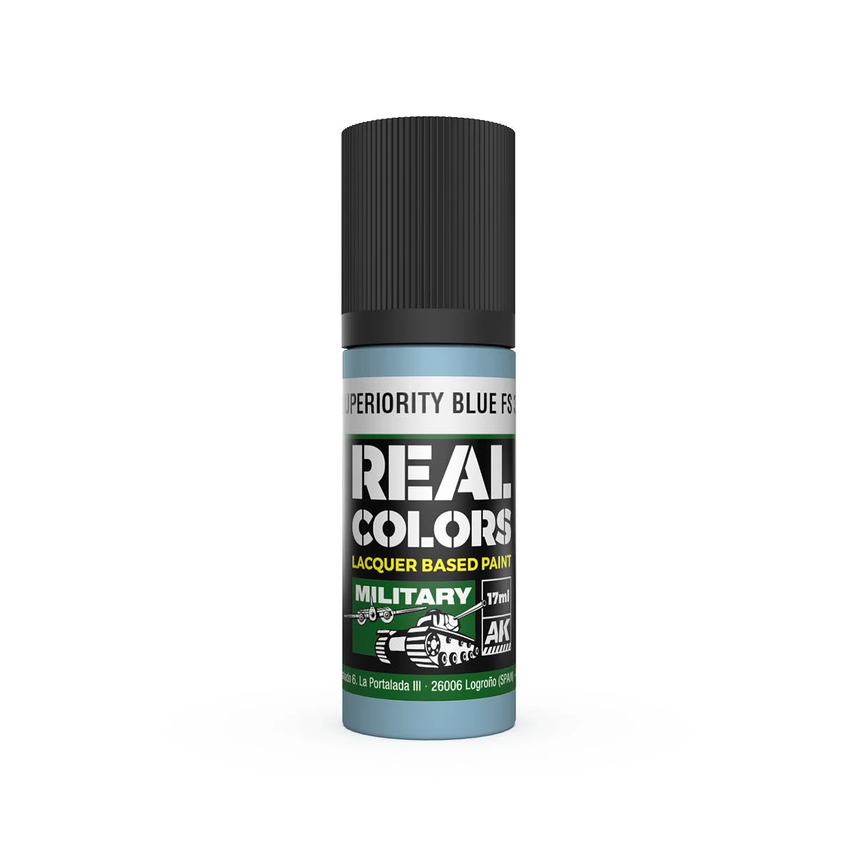 AK INTERACTIVE Real Colors Lacquer Based Paint Air Superiority Blue FS 35450 szürkéskék lakk alapú festék 17ml