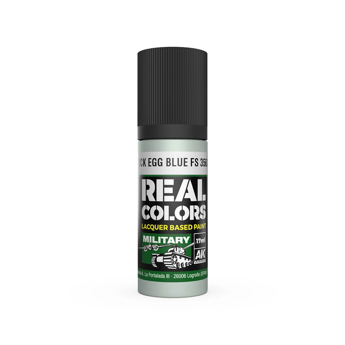 AK INTERACTIVE Real Colors Lacquer Based Paint Duck Egg Blue FS 35622 kék lakk alapú festék 17ml