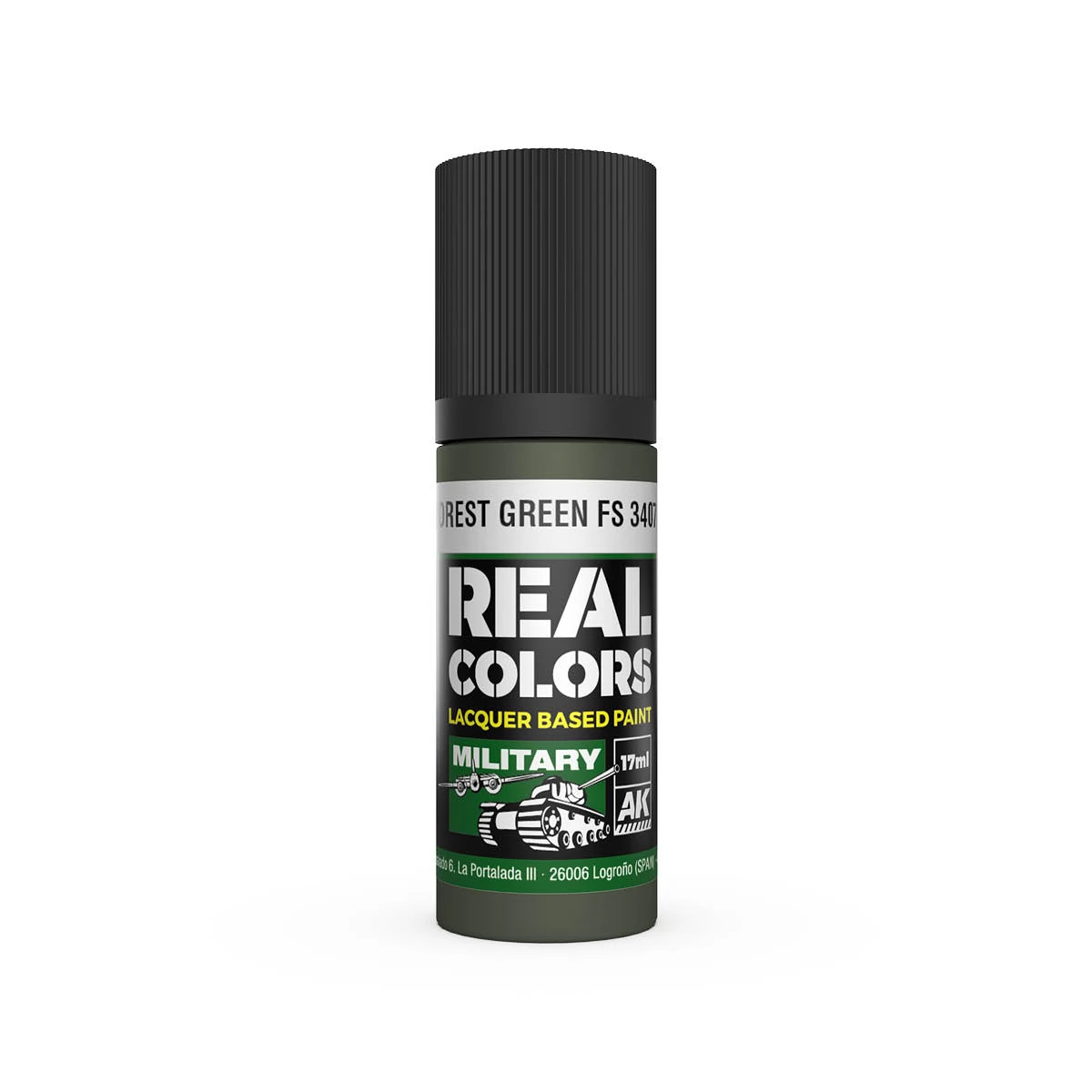 AK INTERACTIVE Real Colors Lacquer Based Paint Forest Green FS 34079 zöld lakk alapú festék 17ml