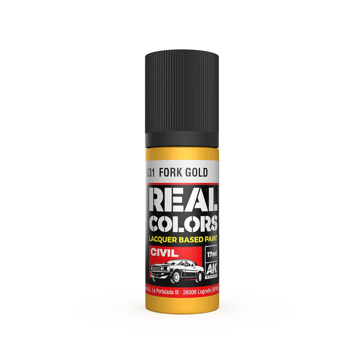 AK INTERACTIVE Real Colors Lacquer Based Paint Fork Gold arany lakk alapú festék 17ml