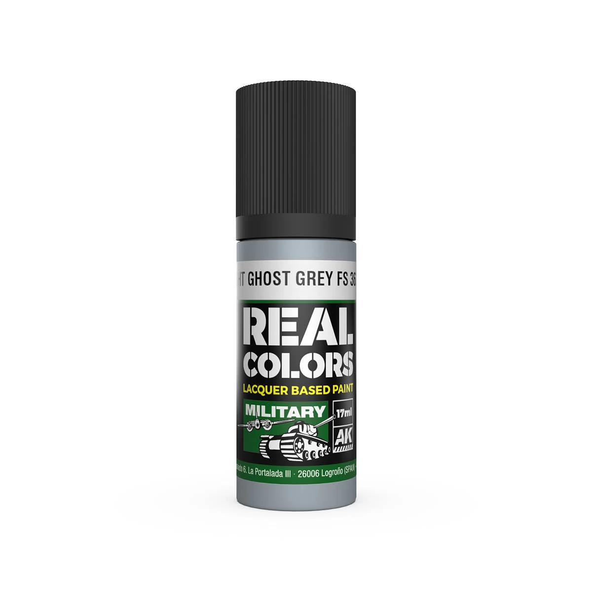 AK INTERACTIVE Real Colors Lacquer Based Paint Light Ghost Grey FS 36375 szürke lakk alapú festék 17ml
