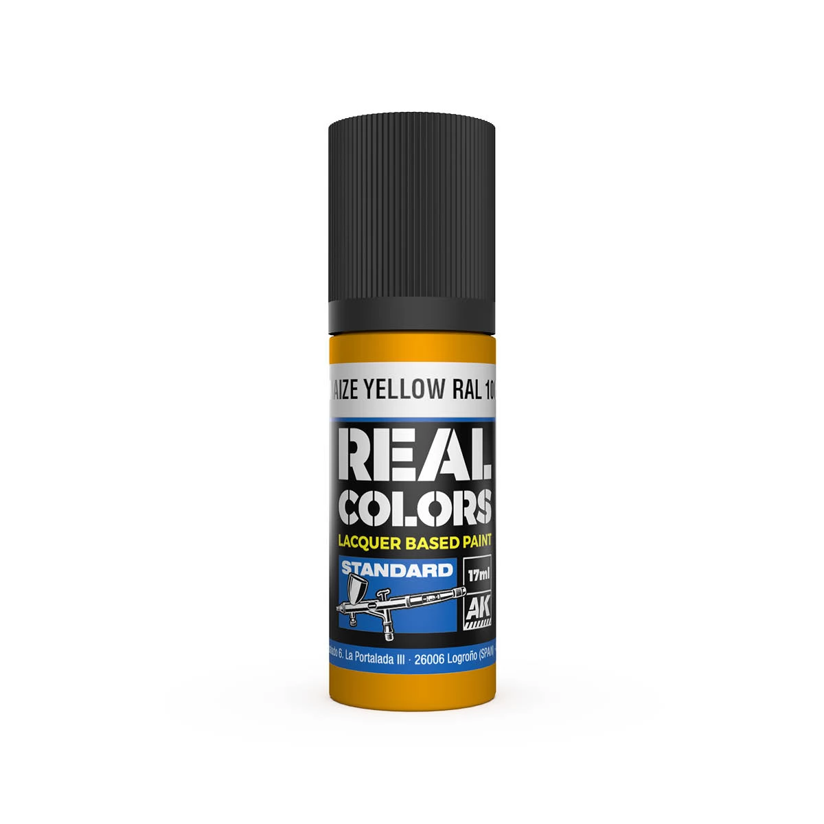 AK INTERACTIVE Real Colors Lacquer Based Paint Maize Yellow RAL 1006 narancssárga lakk alapú festék 17ml