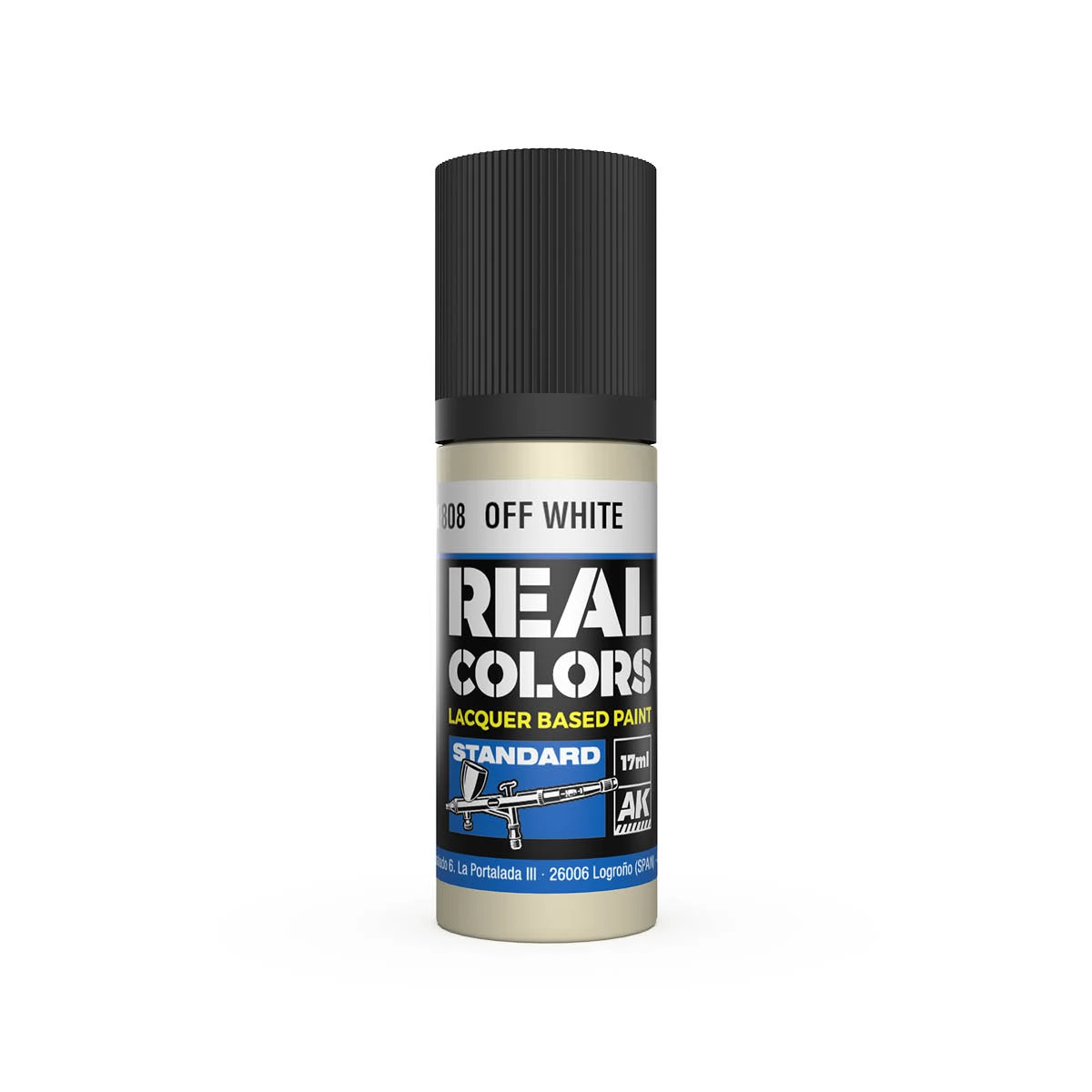 AK INTERACTIVE Real Colors Lacquer Based Paint Off White törtfehér lakk alapú festék 17ml