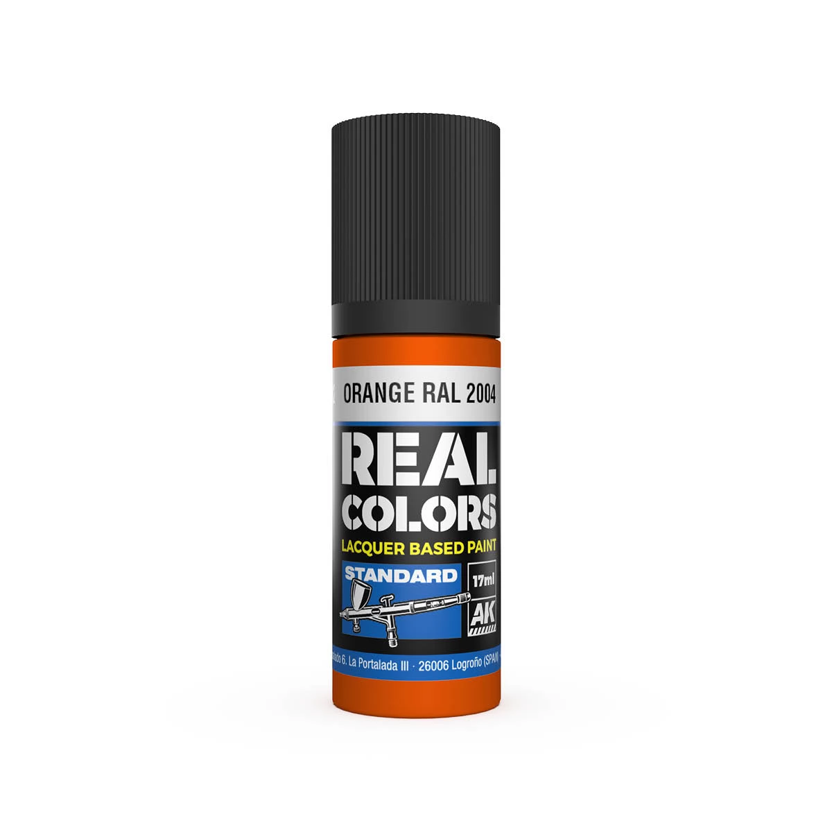 AK INTERACTIVE Real Colors Lacquer Based Paint Orange RAL 2004 narancssárga lakk alapú festék 17ml