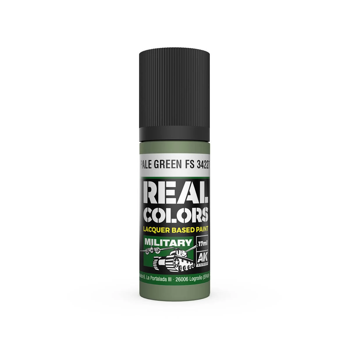 AK INTERACTIVE Real Colors Lacquer Based Paint Pale Green FS 34227 fakózöld lakk alapú festék 17ml