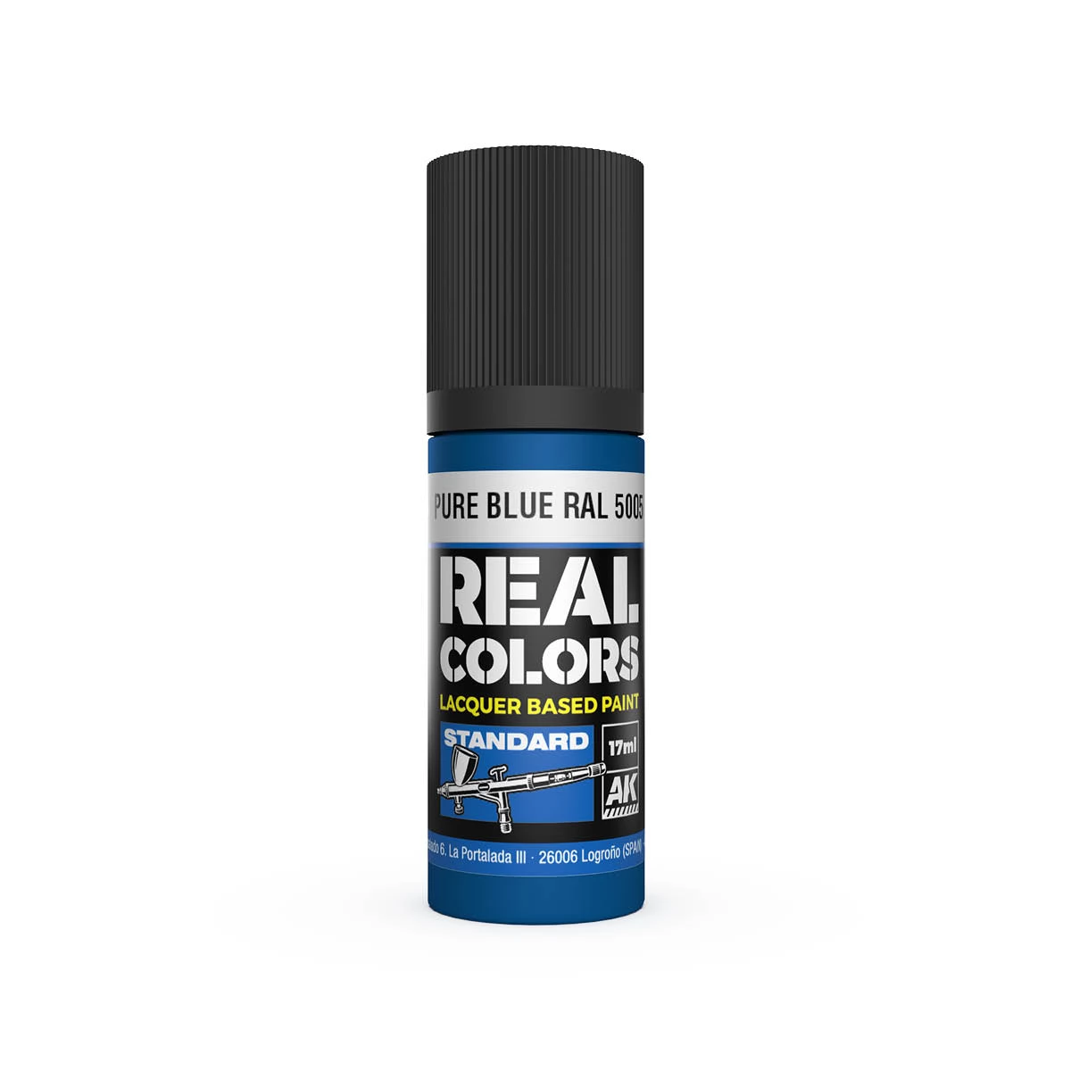 AK INTERACTIVE Real Colors Lacquer Based Paint Pure Blue RAL 5005 kék lakk alapú festék 17ml