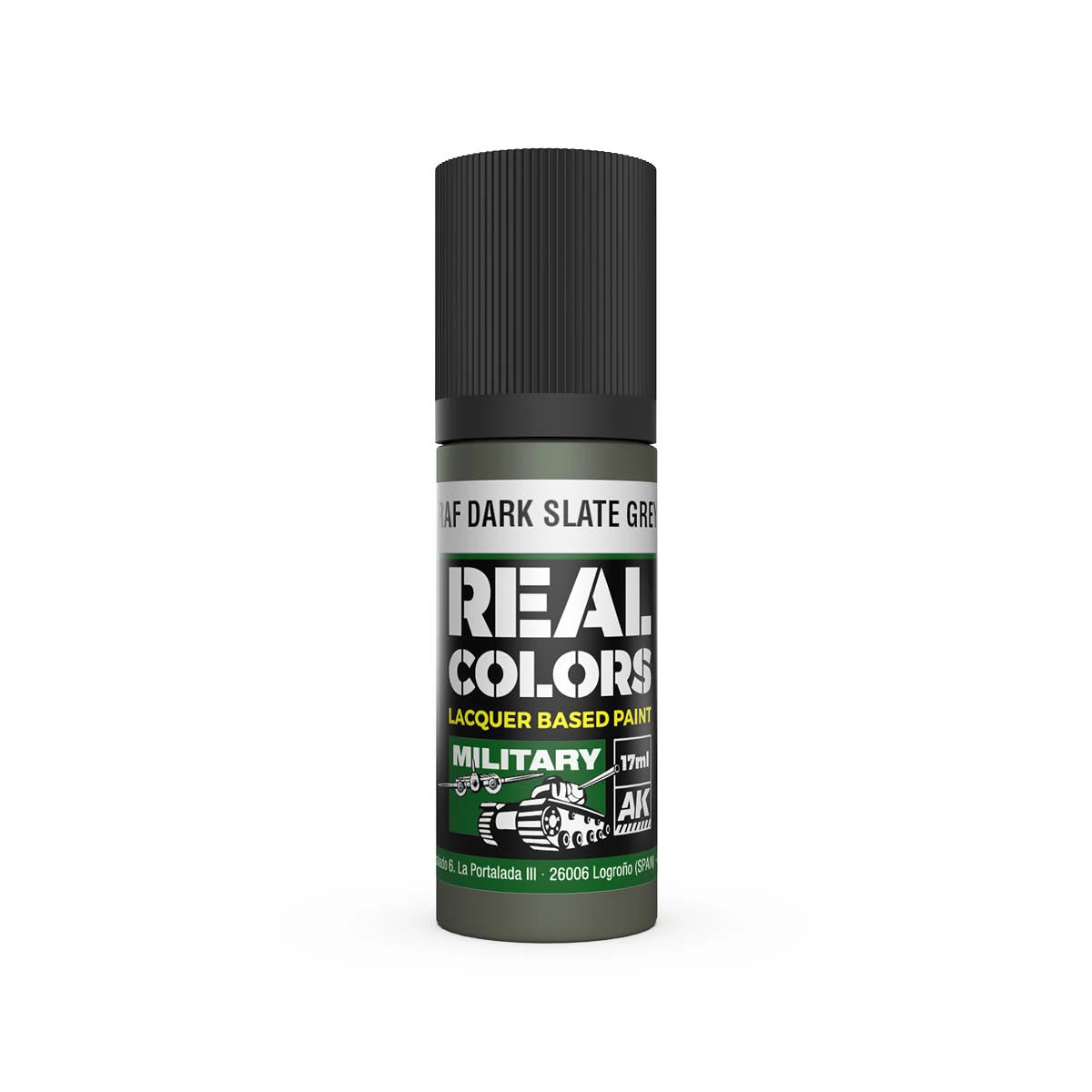 AK INTERACTIVE Real Colors Lacquer Based Paint RAF Dark Slate Grey szürke lakk alapú festék 17ml