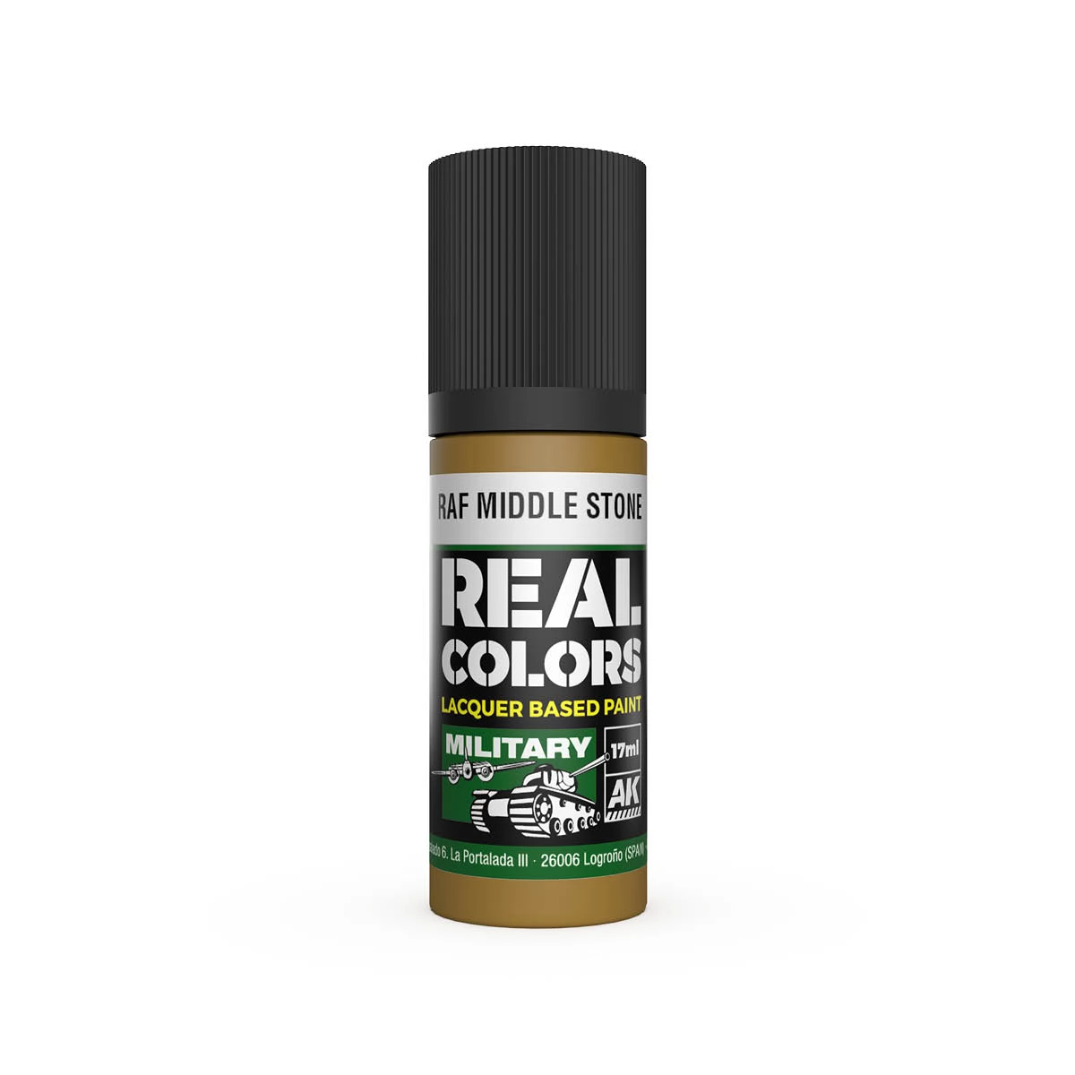 AK INTERACTIVE Real Colors Lacquer Based Paint RAF Middle Stone barna lakk alapú festék 17ml