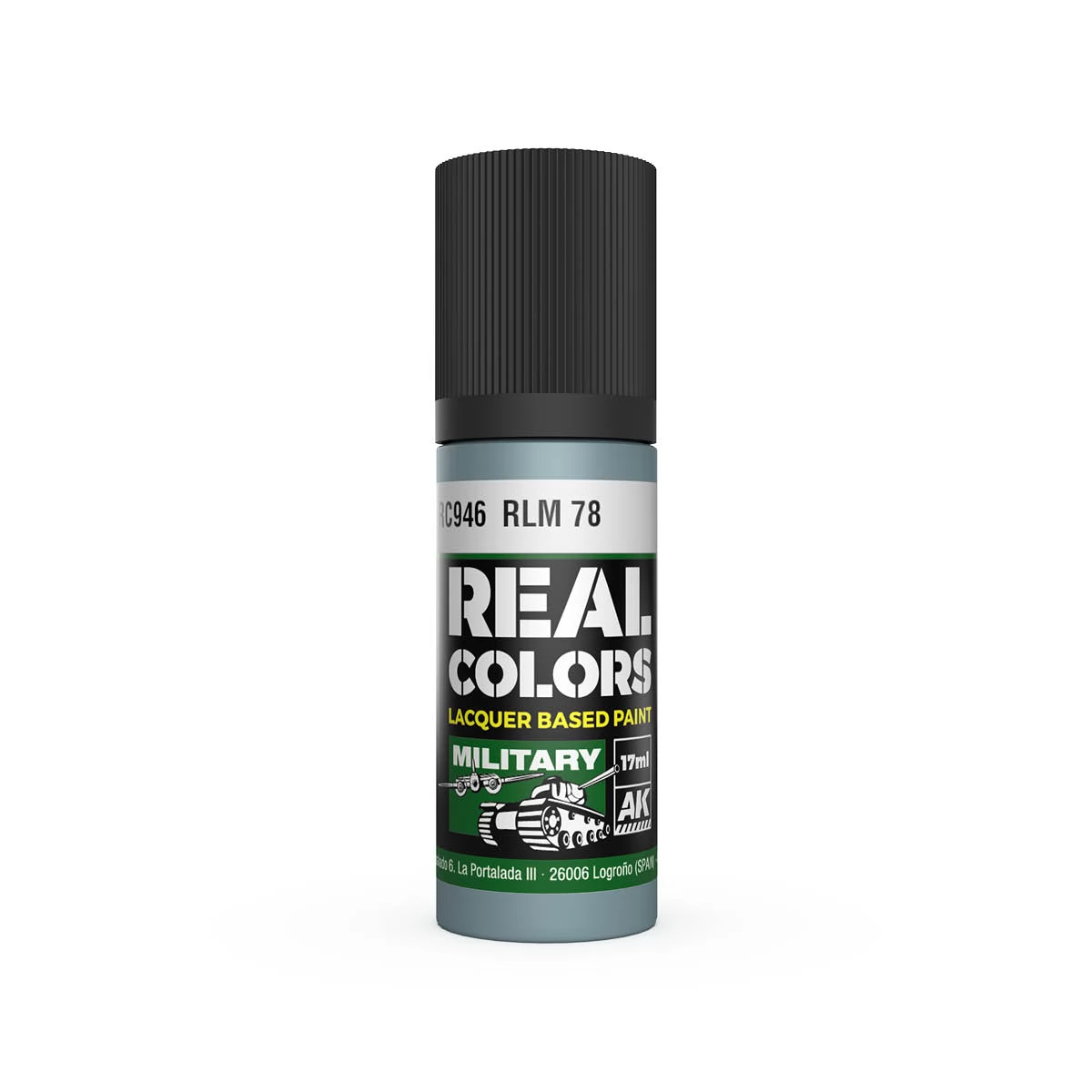AK INTERACTIVE Real Colors Lacquer Based Paint RLM 78 szürke lakk alapú festék 17ml