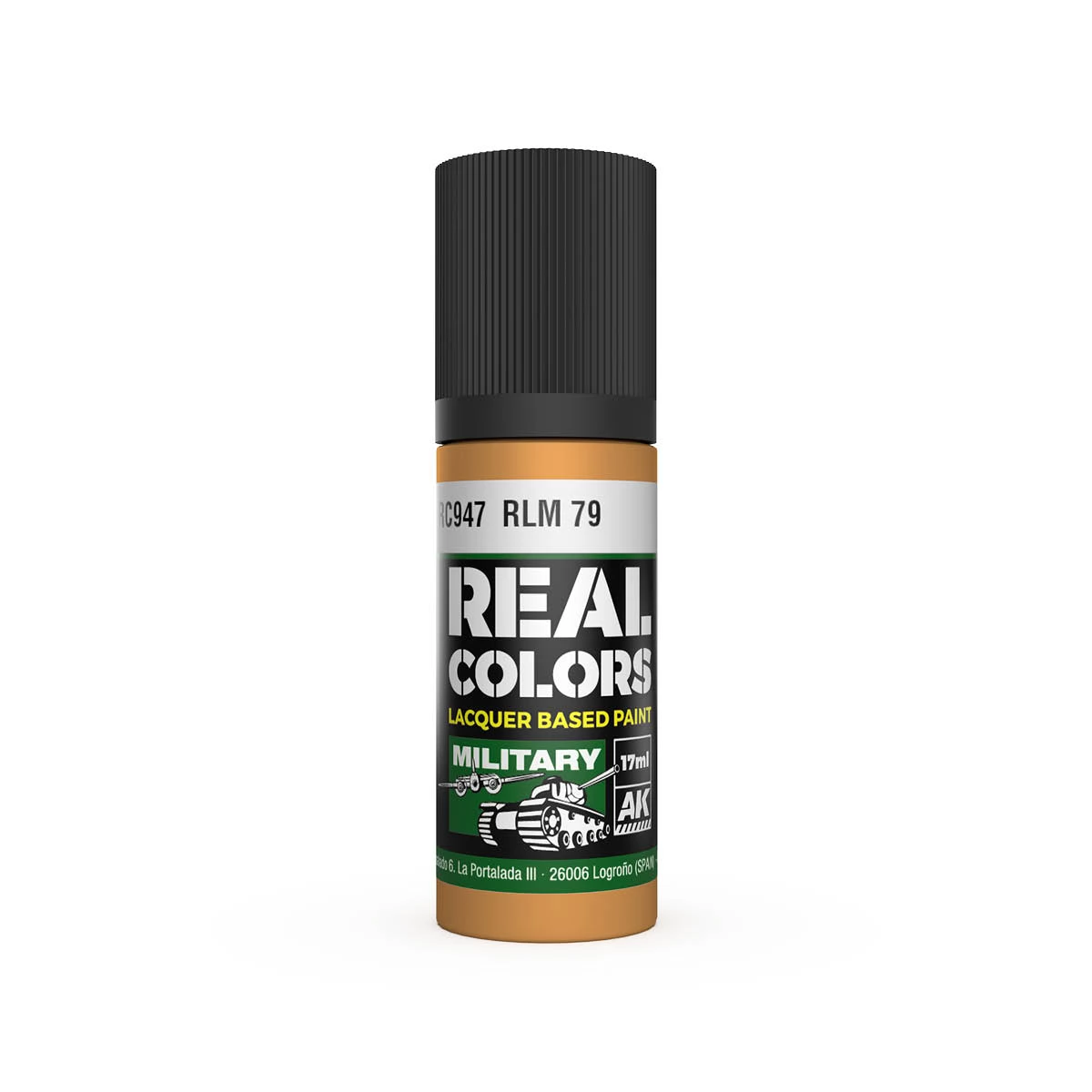 AK INTERACTIVE Real Colors Lacquer Based Paint RLM 79 narancssárga lakk alapú festék 17ml