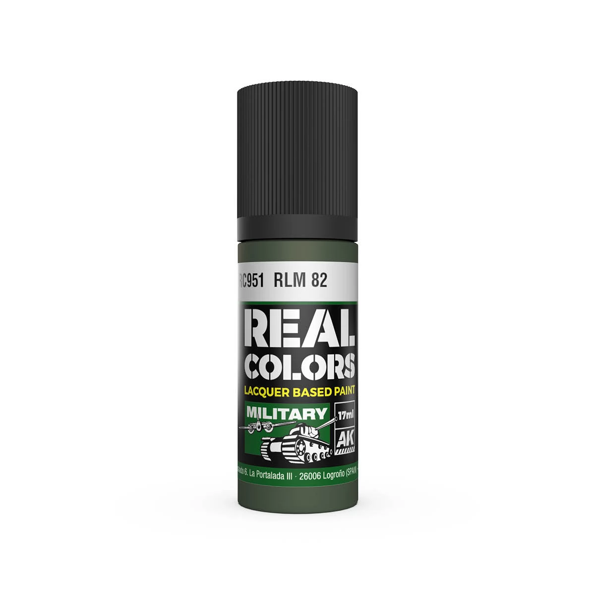 AK INTERACTIVE Real Colors Lacquer Based Paint RLM 82 sötétzöld lakk alapú festék 17ml