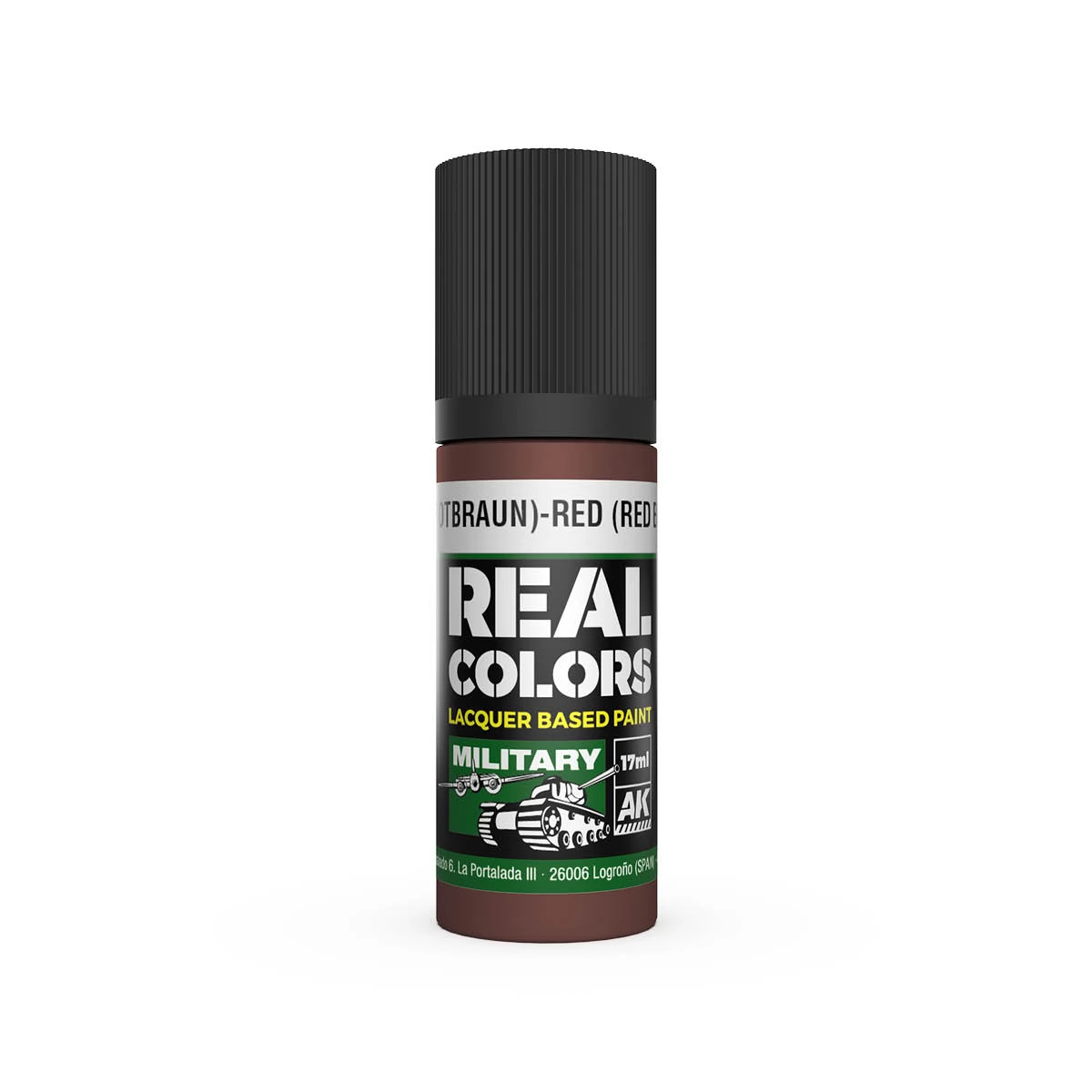 AK INTERACTIVE Real Colors Lacquer Based Paint Rotbraun RAL 8013 vörösesbarna lakk alapú festék 17ml
