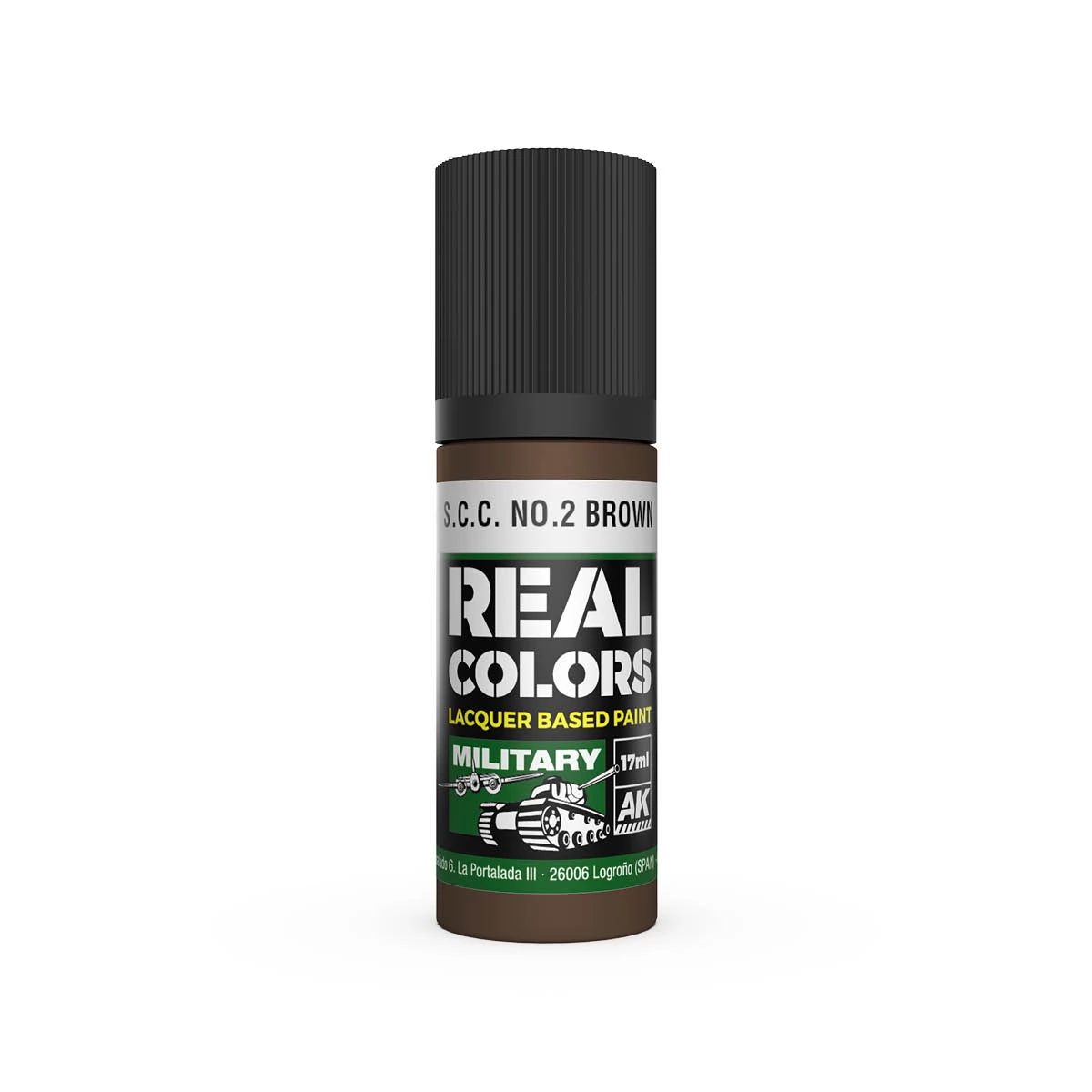 AK INTERACTIVE Real Colors Lacquer Based Paint S.C.C. No.2 Brown barna lakk alapú festék 17ml