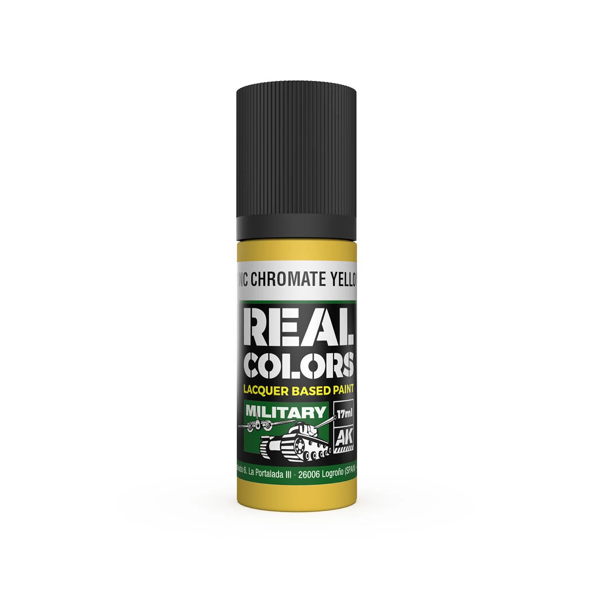 AK INTERACTIVE Real Colors Lacquer Based Paint Zinc Chromate Yellow sárga lakk alapú festék 17ml