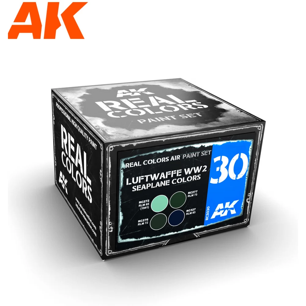 AK INTERACTIVE Real Colors Luftwaffe WW2 Seaplane Colors akril lakk festék készlet 4x 10ml