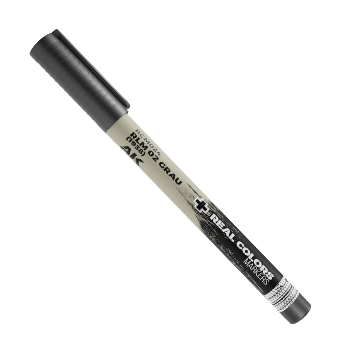 AK INTERACTIVE Real Colors Markers RLM 02 Grau (1938) szürke akril festék toll