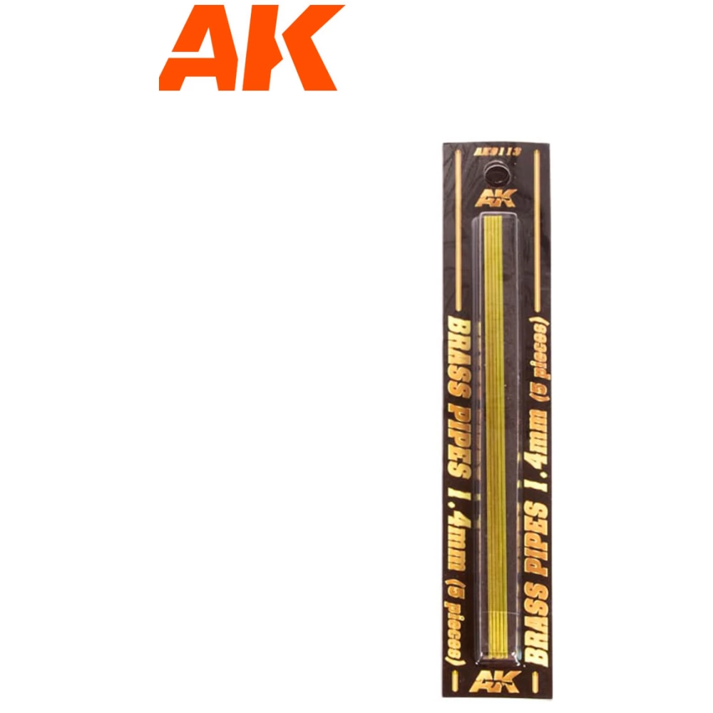 AK INTERACTIVE Réz cső dioráma készítéshez 200x1.4mm 5 darabos szett
