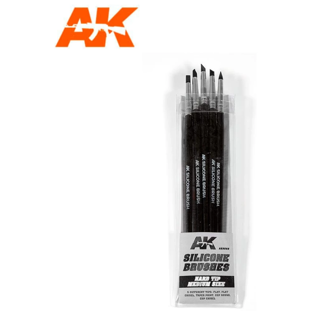 AK INTERACTIVE Set Of 5 Silicone Brush