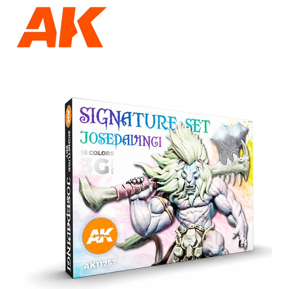 AK INTERACTIVE Signature Set - Josedavinci akrilfesték készlet 18x 17ml
