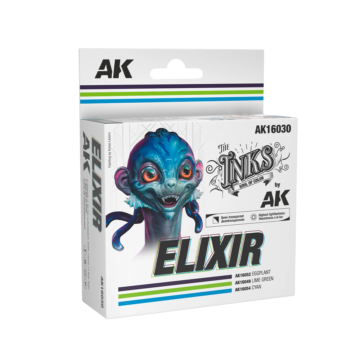 AK INTERACTIVE The Inks Elixir akril festék tinta készlet 3x 30ml