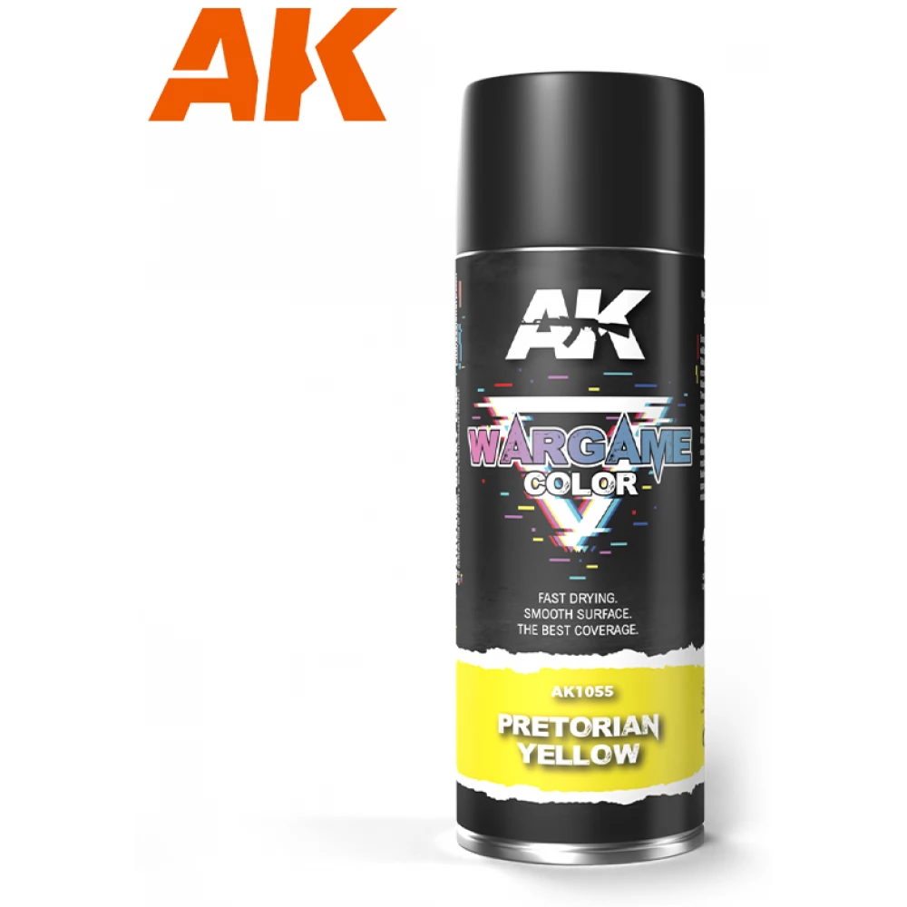 AK INTERACTIVE Wargame Color Pretorian Yellow sárga alapozó spray 400ml