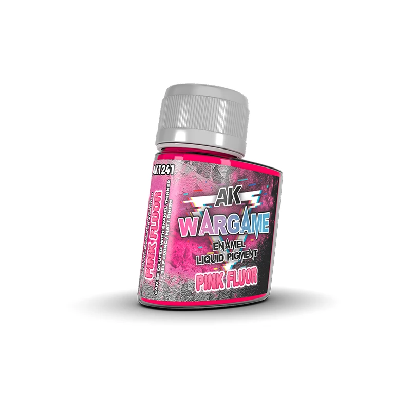 AK INTERACTIVE Wargame Enamel Liquid Pigment Pink Fluor rózsaszín foszfor folyékony pigment 35ml