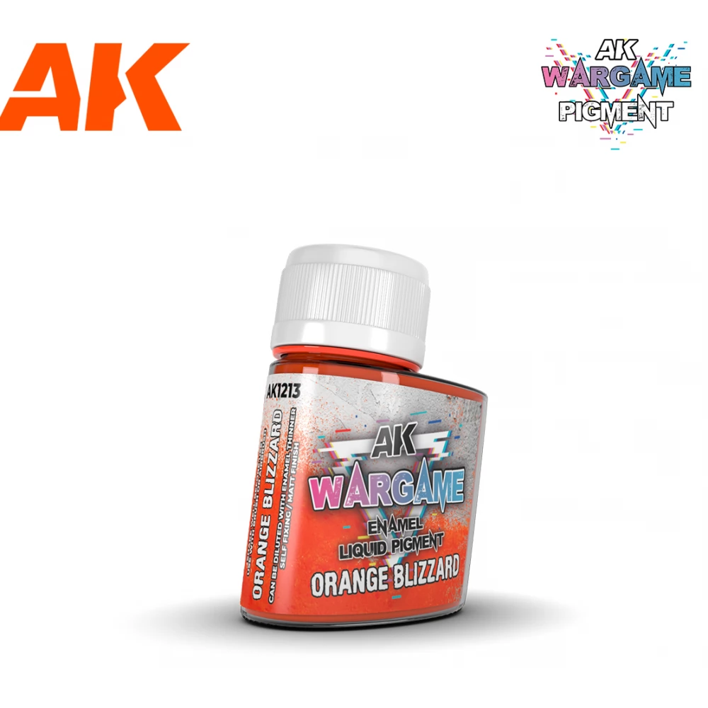 AK INTERACTIVE Wargame pigment Orange Blizzard enamel folyékony pigment 35ml