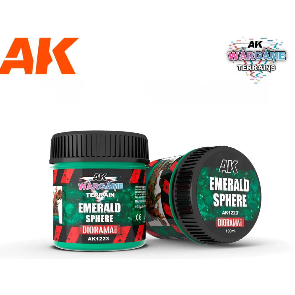 AK INTERACTIVE Wargame Terrain Emerald Sphere smaragd zöldes talaj effekt festék 100ml