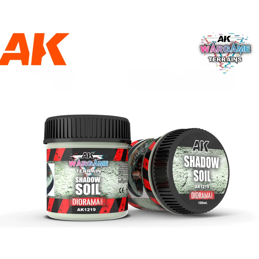 AK INTERACTIVE Wargame Terrain Shadow Soil szürkés talaj effekt festék 100ml