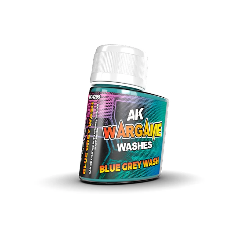 AK INTERACTIVE Wargame Washes Blue Grey Wash szürkéskék enamel bemosó folyadék 35ml