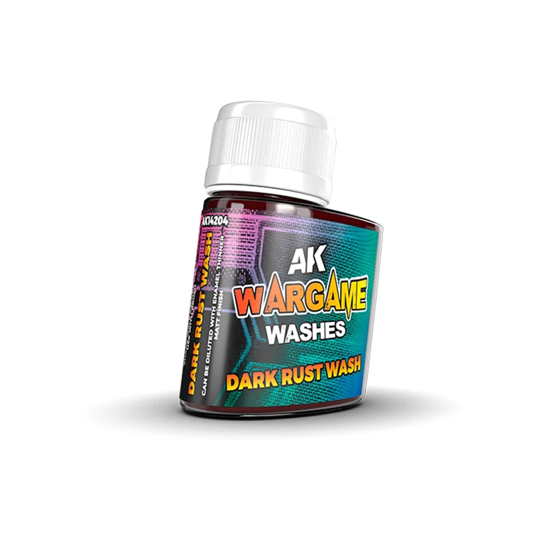 AK INTERACTIVE Wargame Washes Dark Rust Wash sötét rozsda enamel bemosó folyadék 35ml