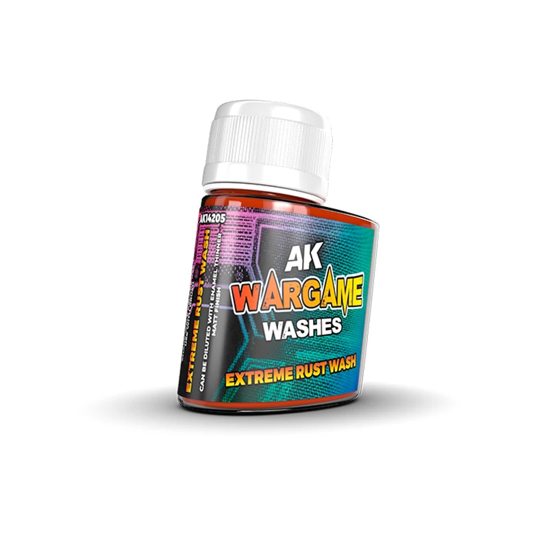 AK INTERACTIVE Wargame Washes Extreme Rust Wash extra rozsda enamel bemosó folyadék 35ml