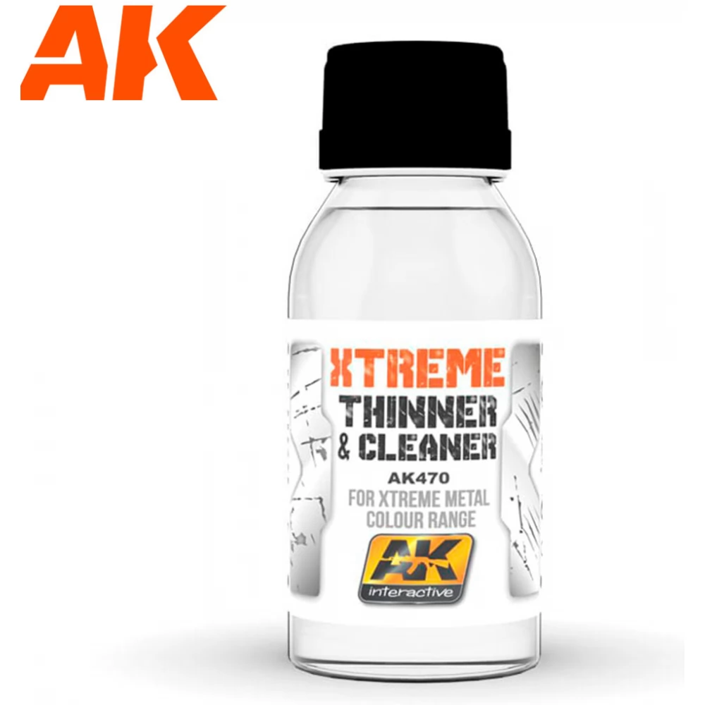 AK INTERACTIVE Xtreme Cleaner & Thinner tisztító és hígító Xtreme Metal festékekhez 100ml