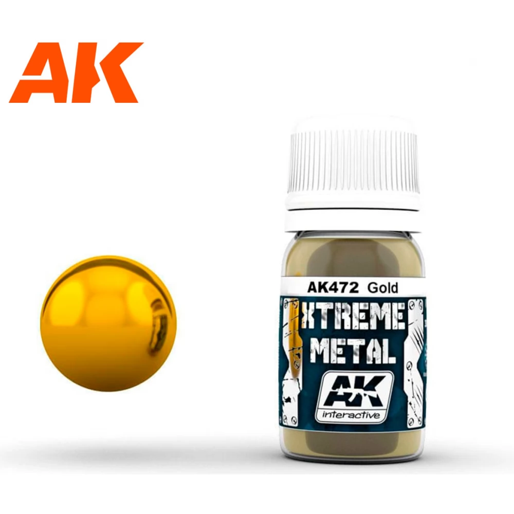 AK INTERACTIVE Xtreme Metal arany festék 30ml