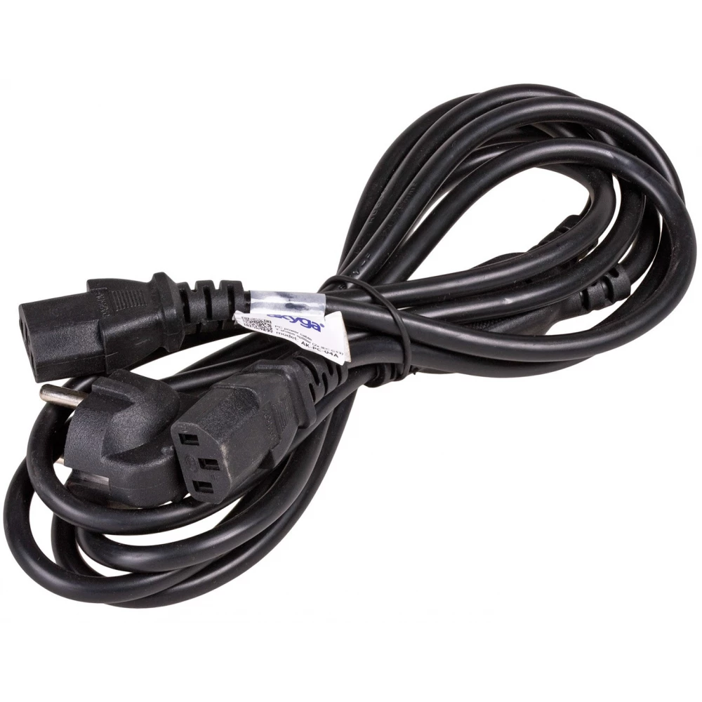AKYGA 230V IEC Tápkábel Fekete 1.8m AK-PC-04A