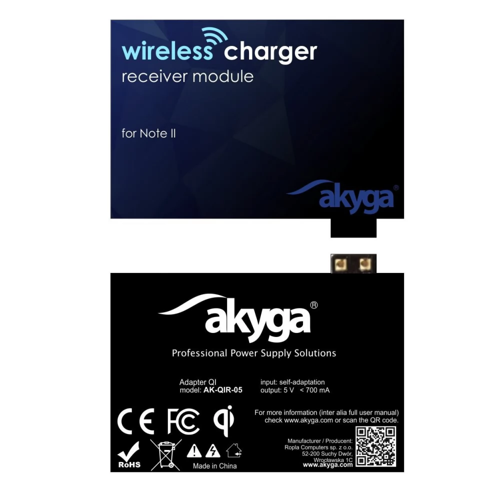 AKYGA AK-QIR-05 QI Adapter Note 2