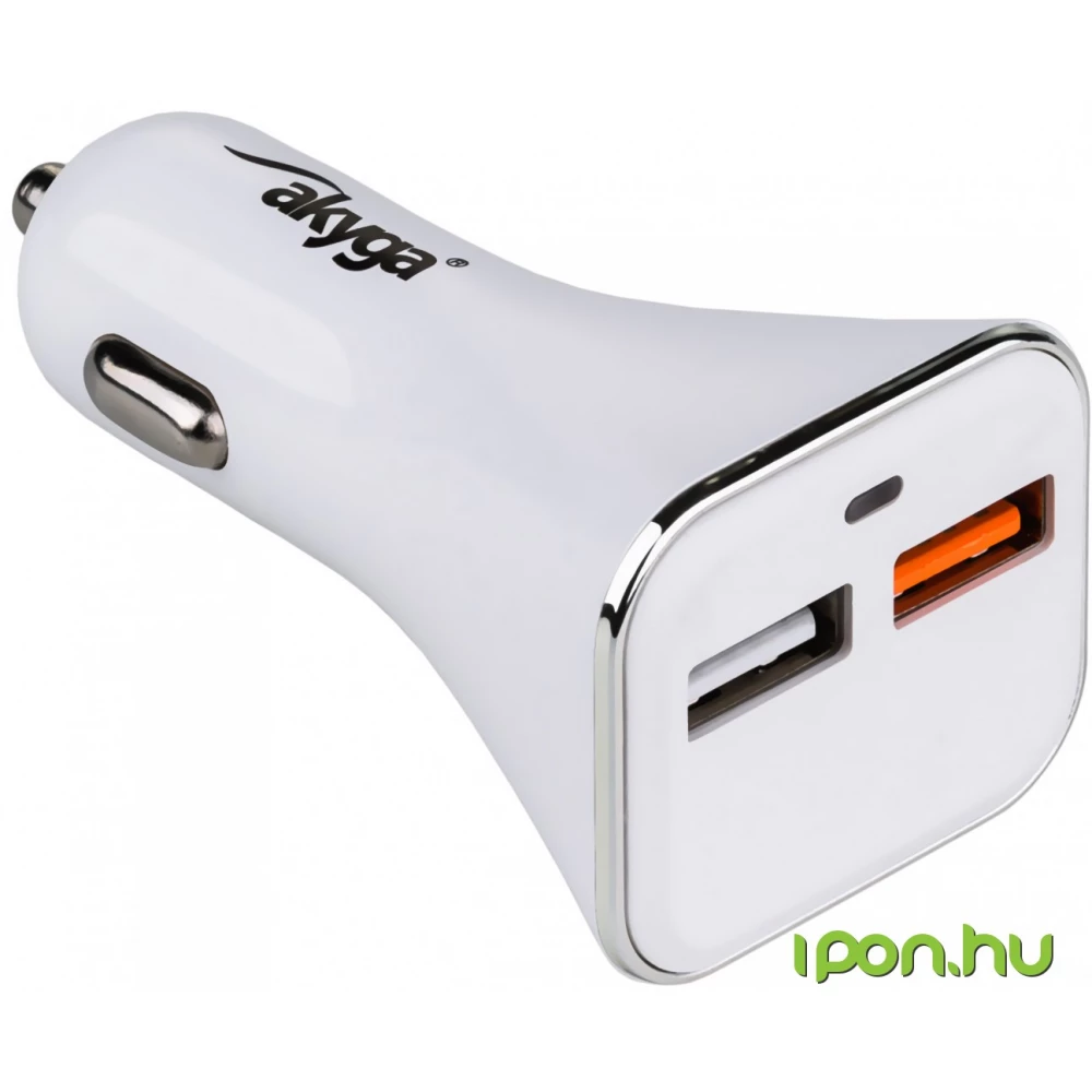 AKYGA Autós töltő 2xUSB 3A fekete