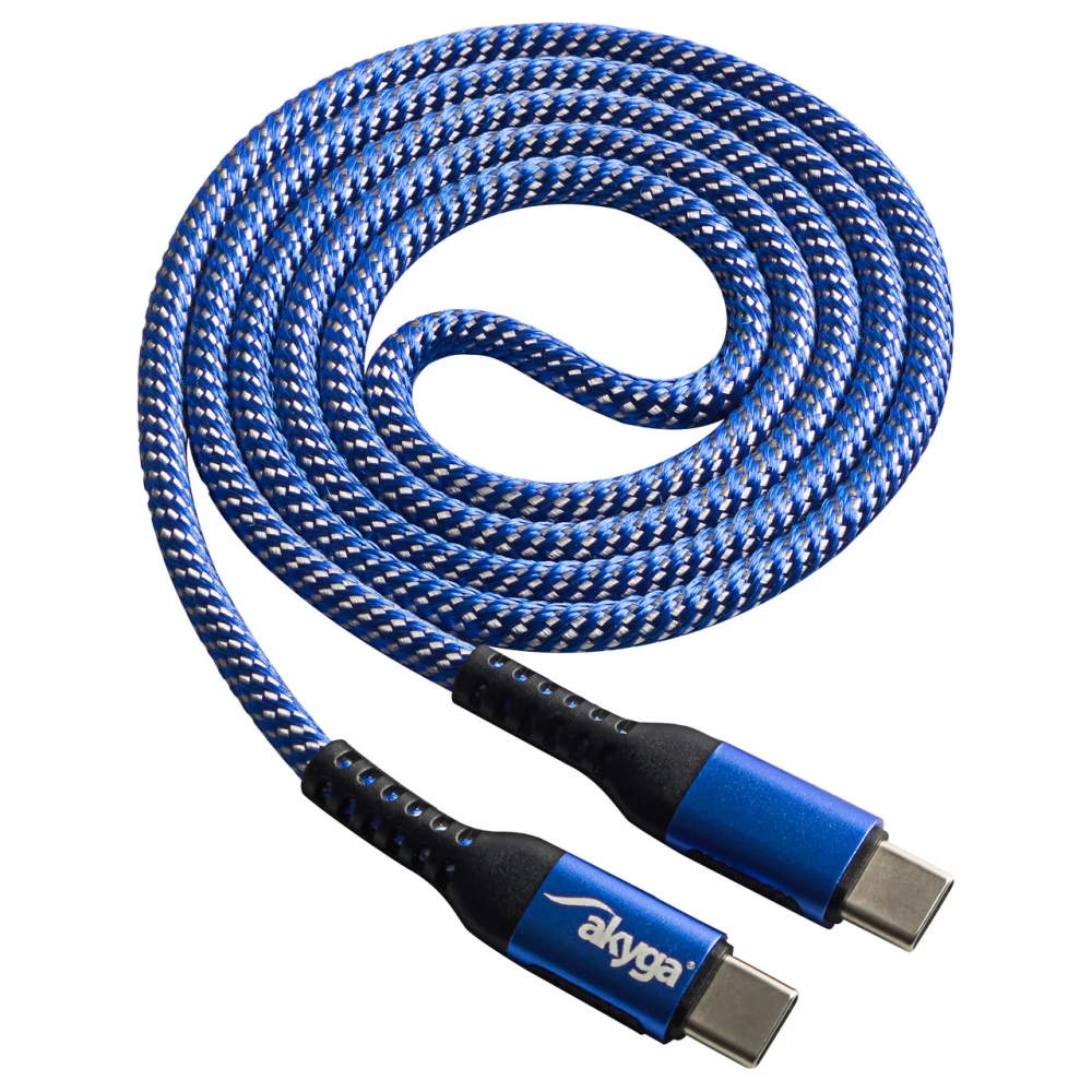 AKYGA USB 2.0 Type C Összekötő Kék 1m AK-USB-37