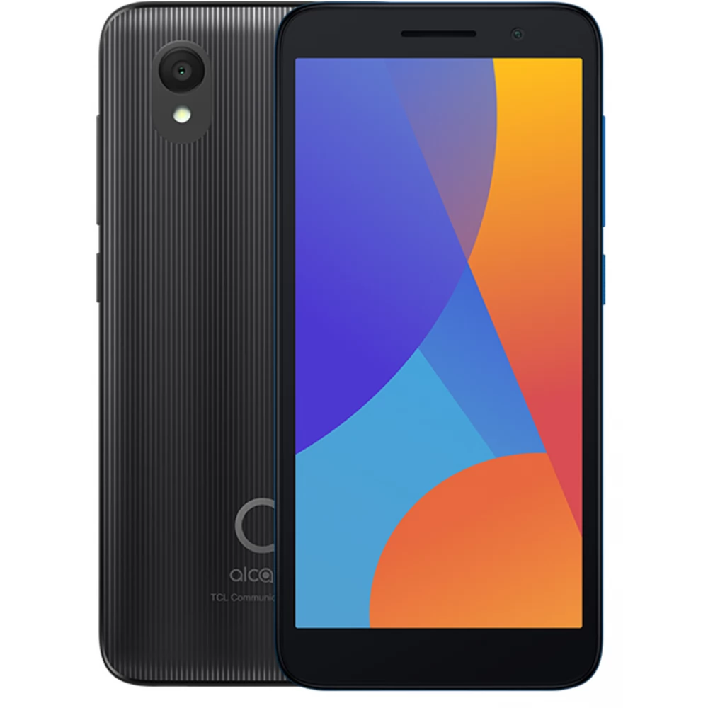 ALCATEL 1 (2021) Dual Sim fekete + Domino Quick alapcsomag