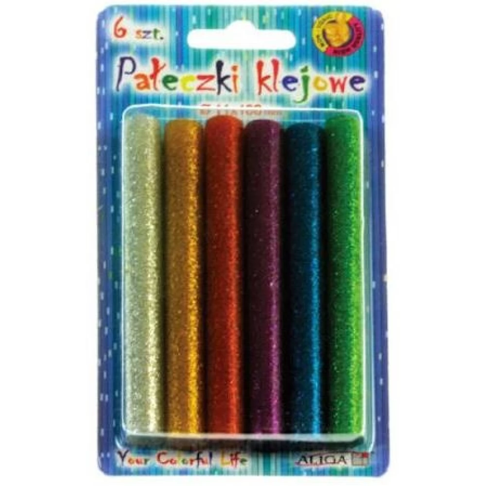 Aliga glitteres vegyes 6db ragasztórúd 11 mm
